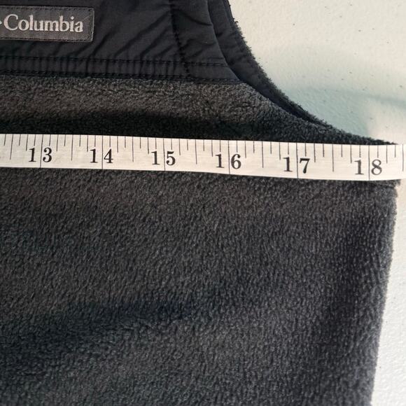 Columbia Sportswear Vest Women's Small Gray Fleece Sherpa Lined Hood - Picture 9 of 9